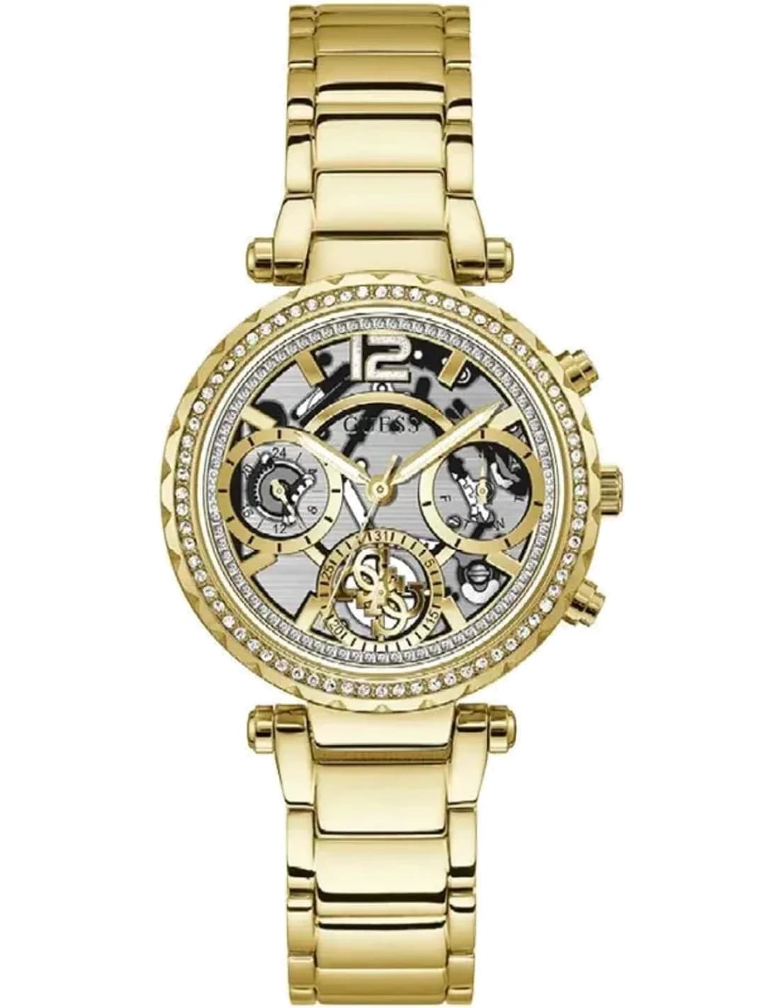 Guess GW0403L2 vue de côté, bracelet acier