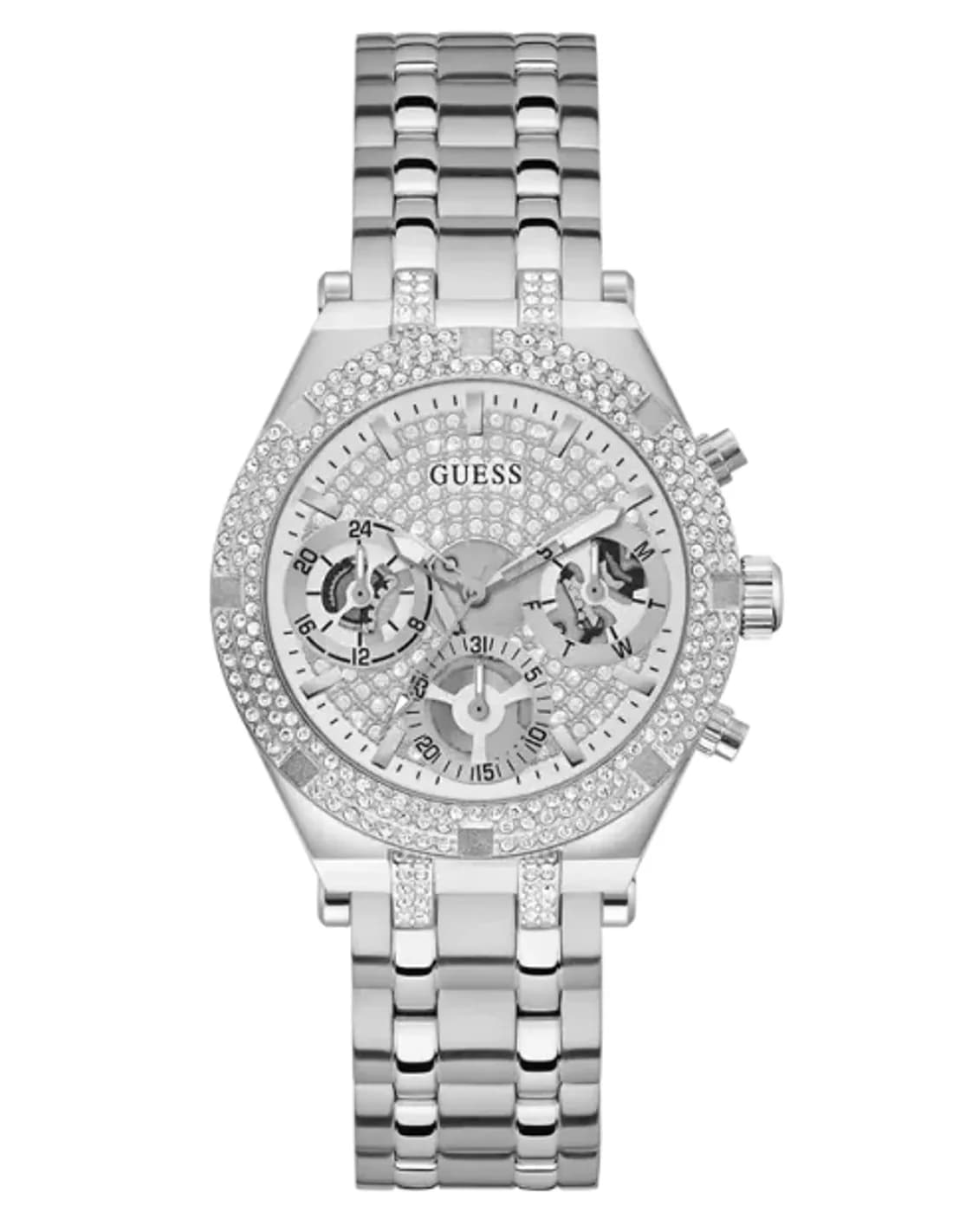Guess GW0440L1 vue de côté, bracelet acier
