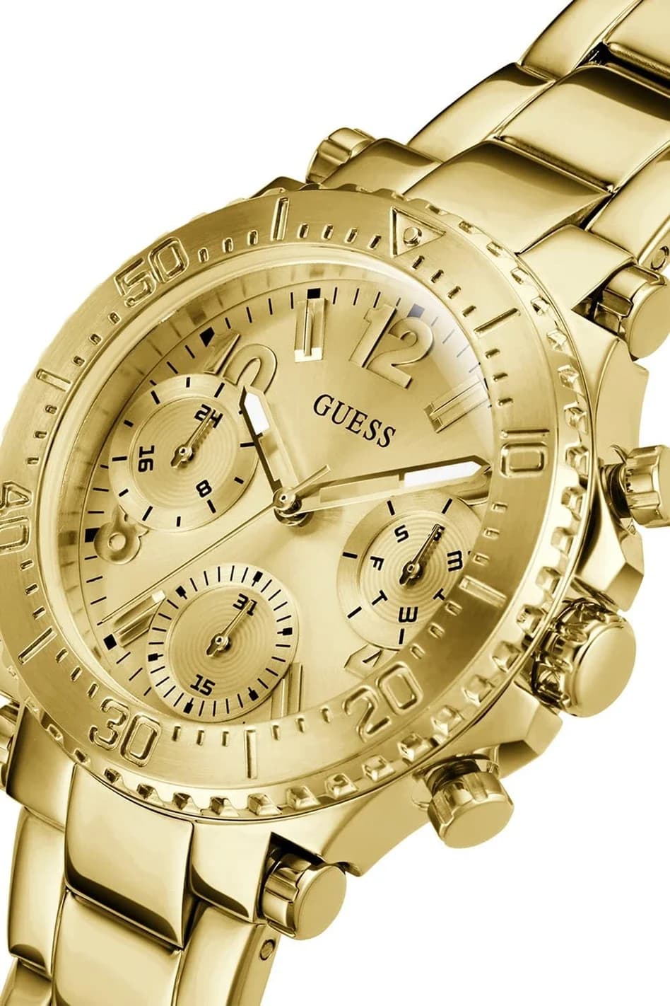 Guess GW0465L1 vue de côté, bracelet acier