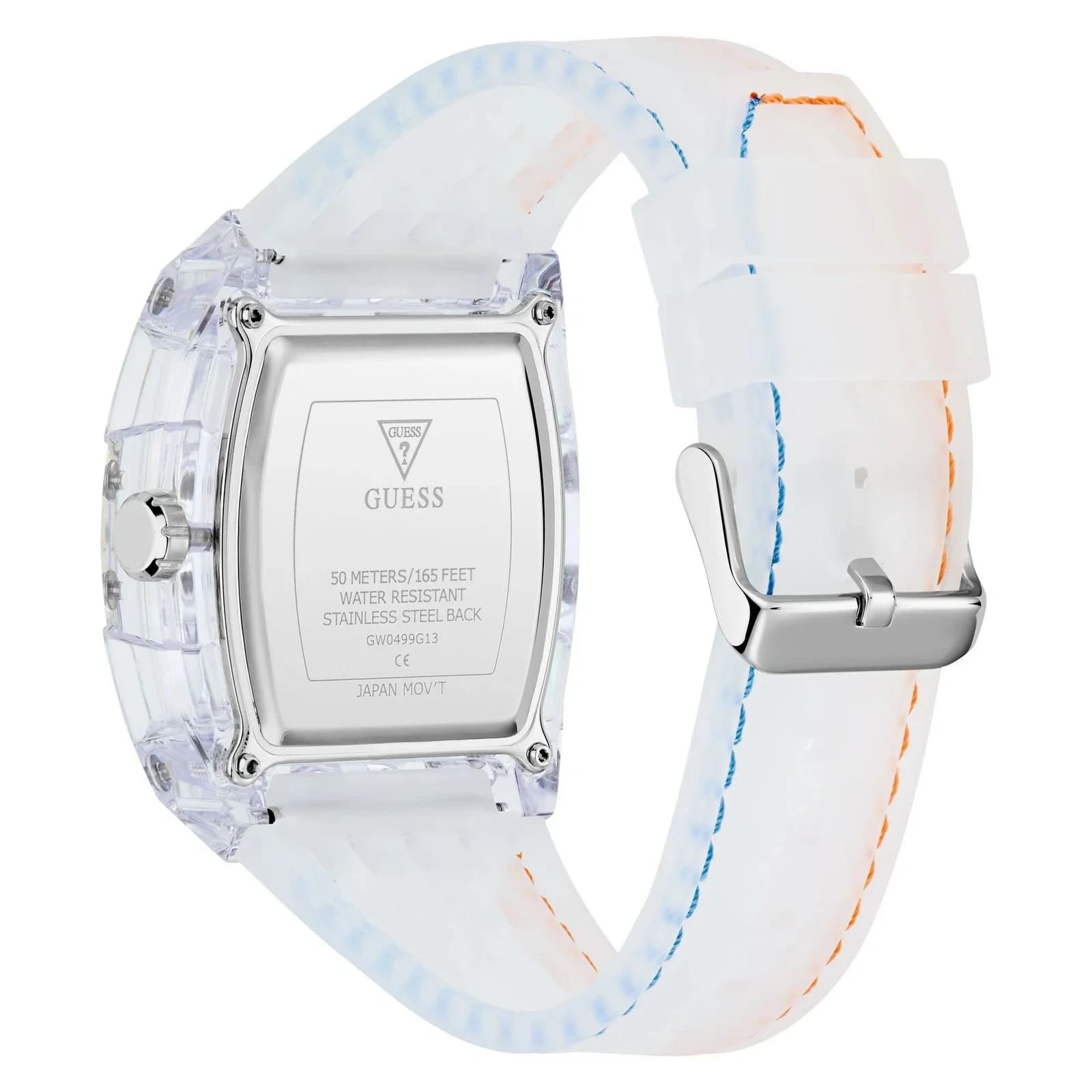 Montre Guess GW0499G13 homme détail cadran multicolore