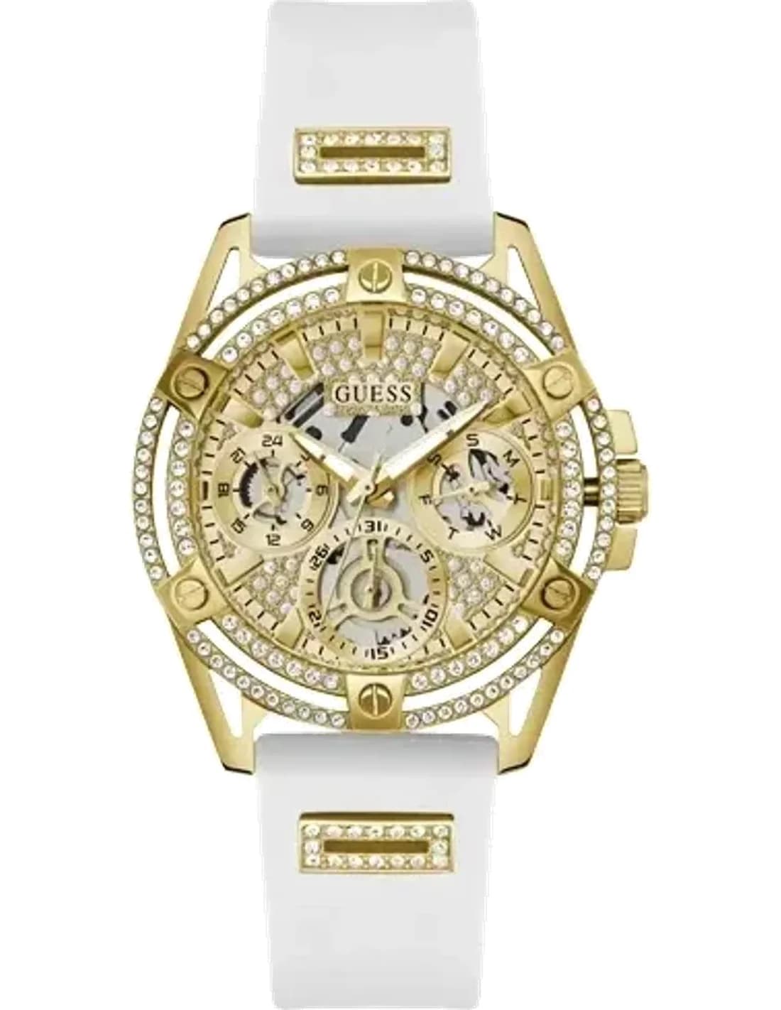 Guess GW0536L2 vue de côté, bracelet silicone