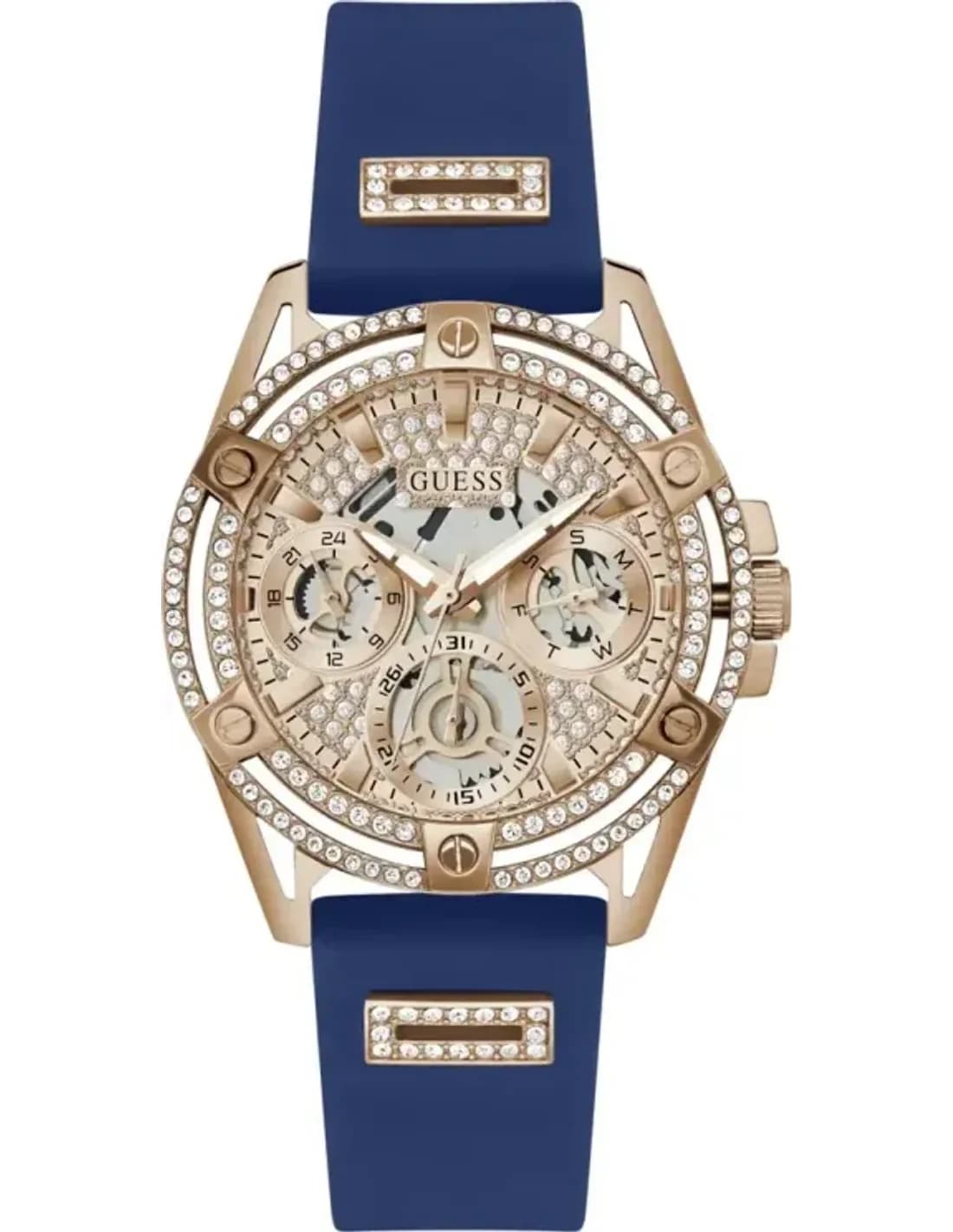 Guess GW0536L5 vue de côté, bracelet silicone