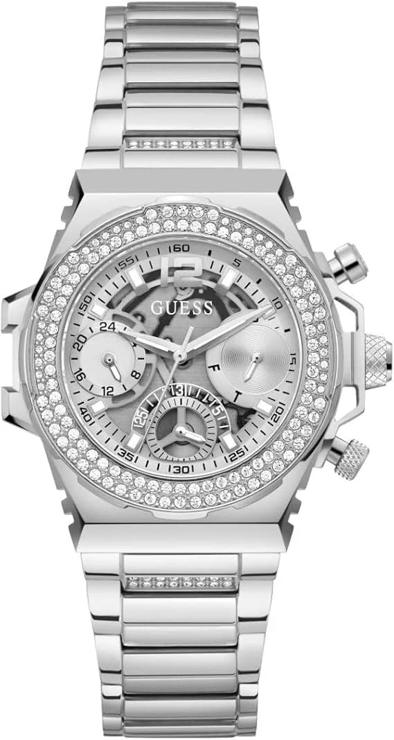 Guess Fusion GW0552L1 women's silver watch, maillons acier bracelet