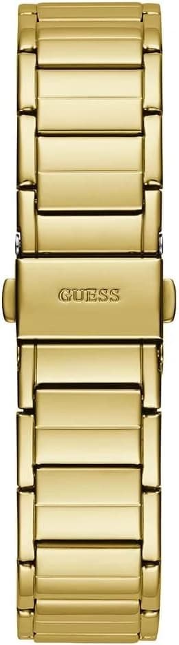 Montre Guess Fusion GW0552L2 femme dorée, bracelet maillons acier vue 4