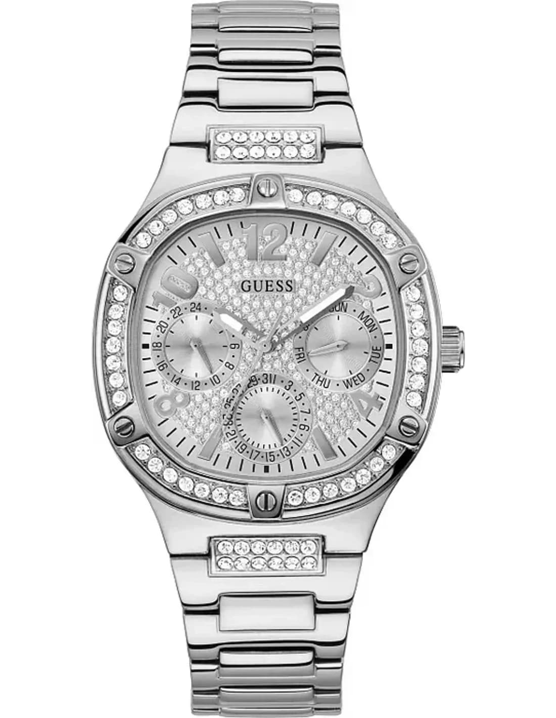 Guess GW0558L1 vue de côté, bracelet acier