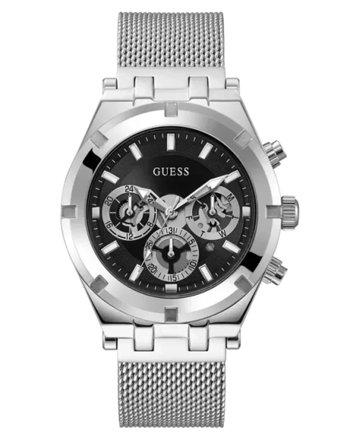 Guess GW0582G1 vue de côté, bracelet acier