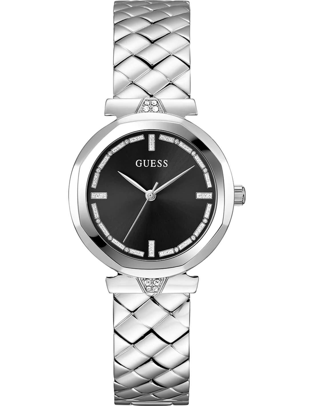 Guess GW0613L1 vue de côté, bracelet acier