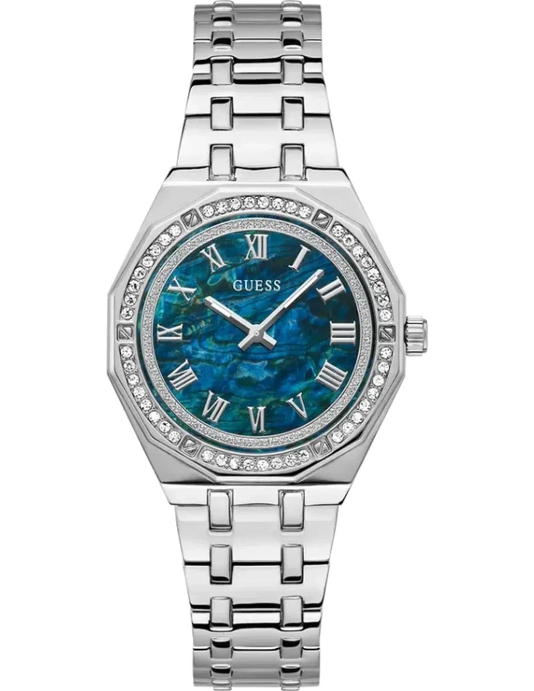 Guess GW0770L1 vue de côté, bracelet acier