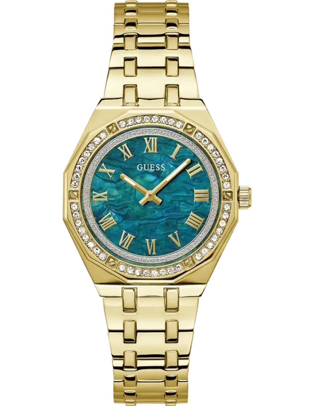 Guess GW0770L2 vue de côté, bracelet acier