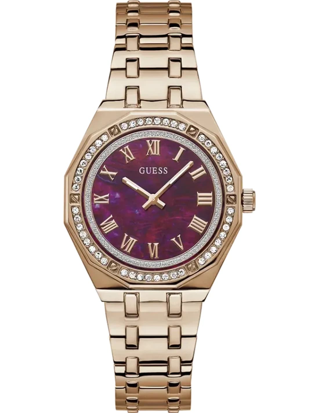 Guess GW0770L3 vue de côté, bracelet acier