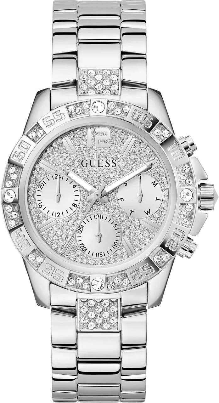 Montre Femme Guess Majesty GW0771L1 Acier Argenté et Cristaux Scintillants vue 2