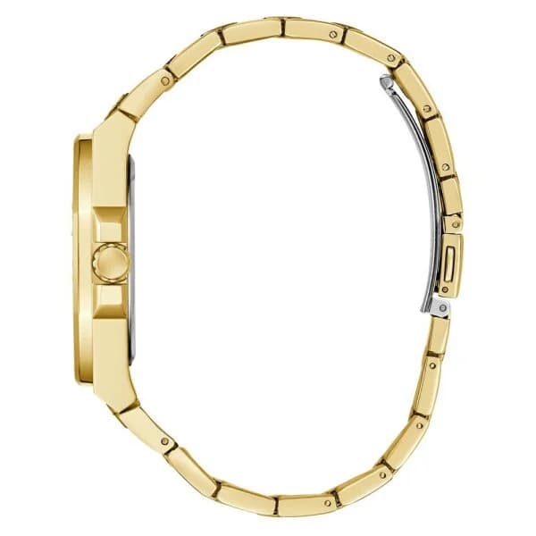 Gros plan sur le cadran or de la Guess GW0777L2
