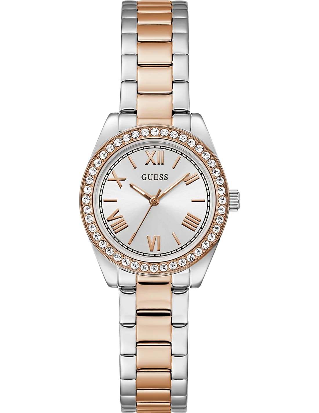 Guess GW0841L3 vue de côté, bracelet acier