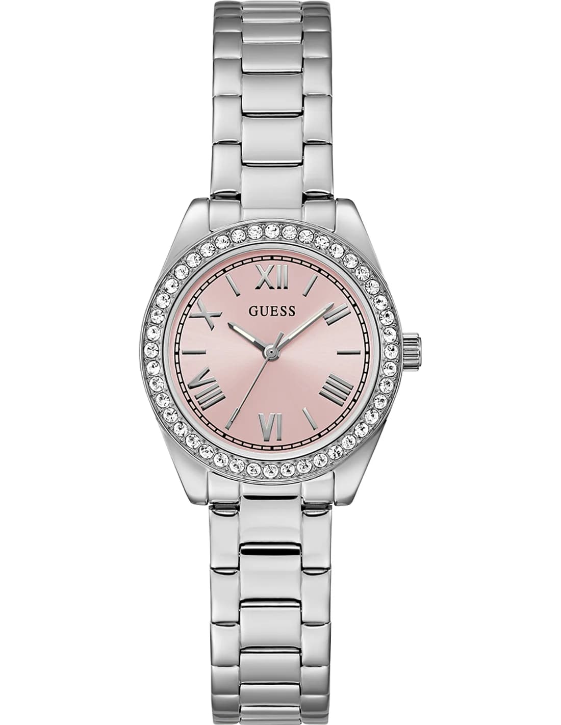 Guess GW0841L4 vue de côté, bracelet acier