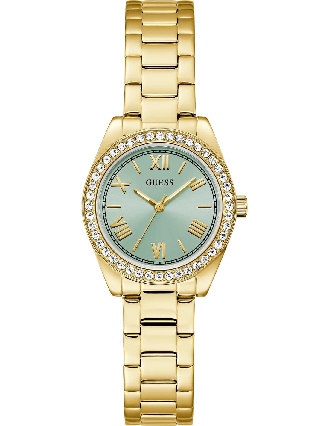 Guess GW0841L5 vue de côté, bracelet acier