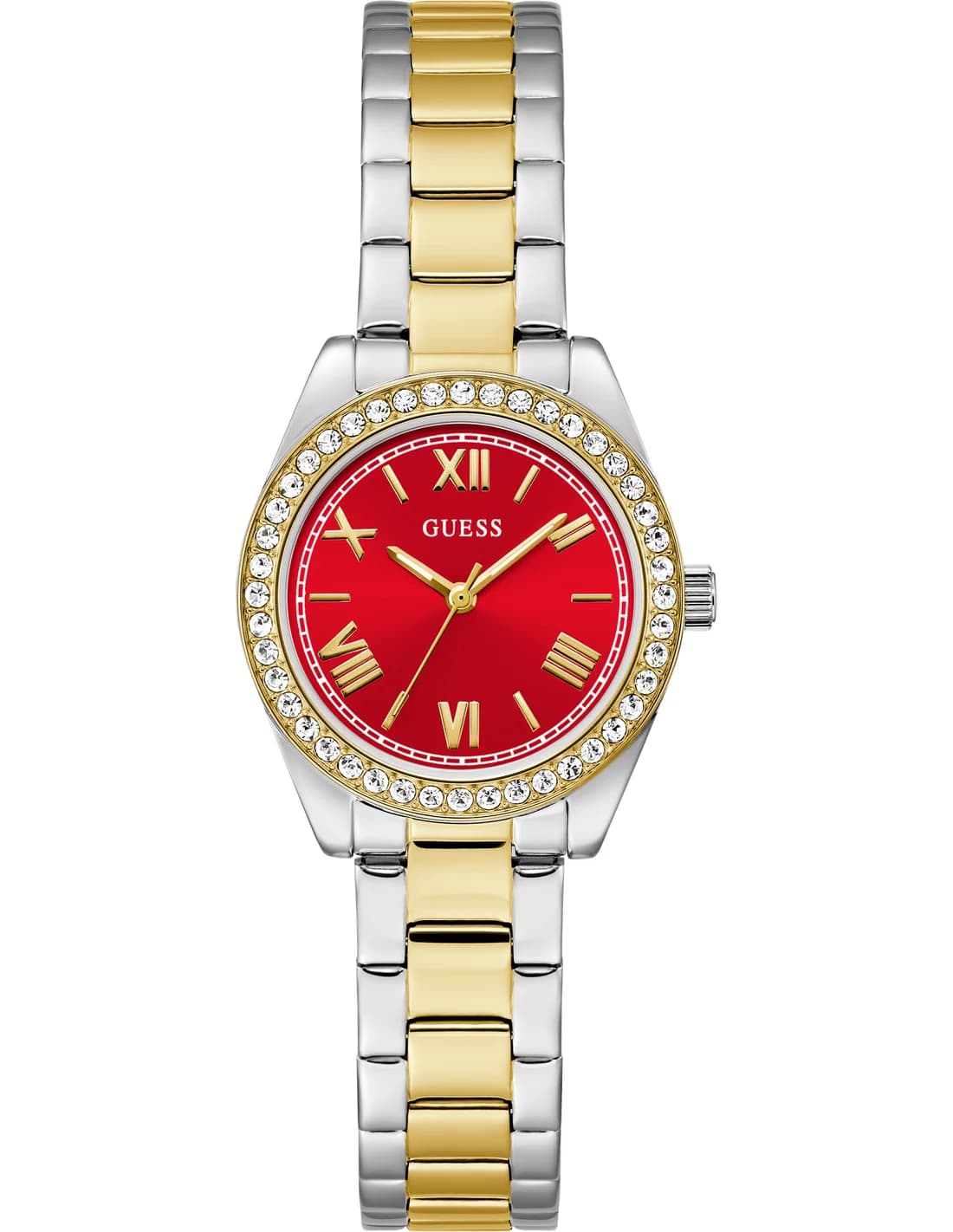 Guess GW0841L8 vue de côté, bracelet acier