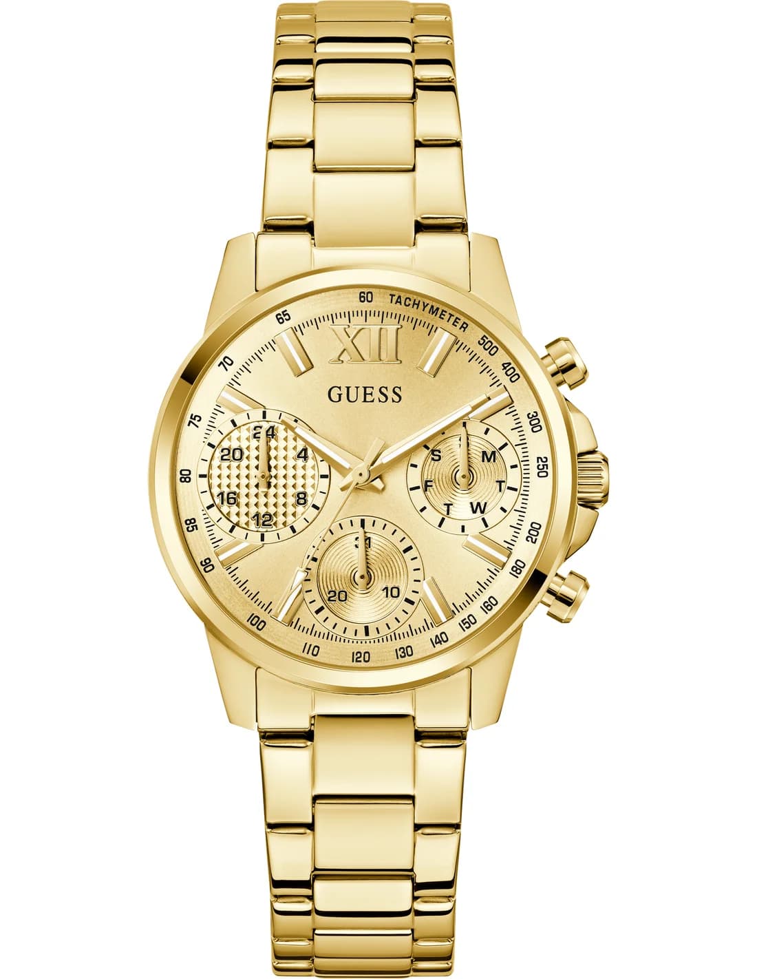 Guess GW0933L2 vue de côté, bracelet acier