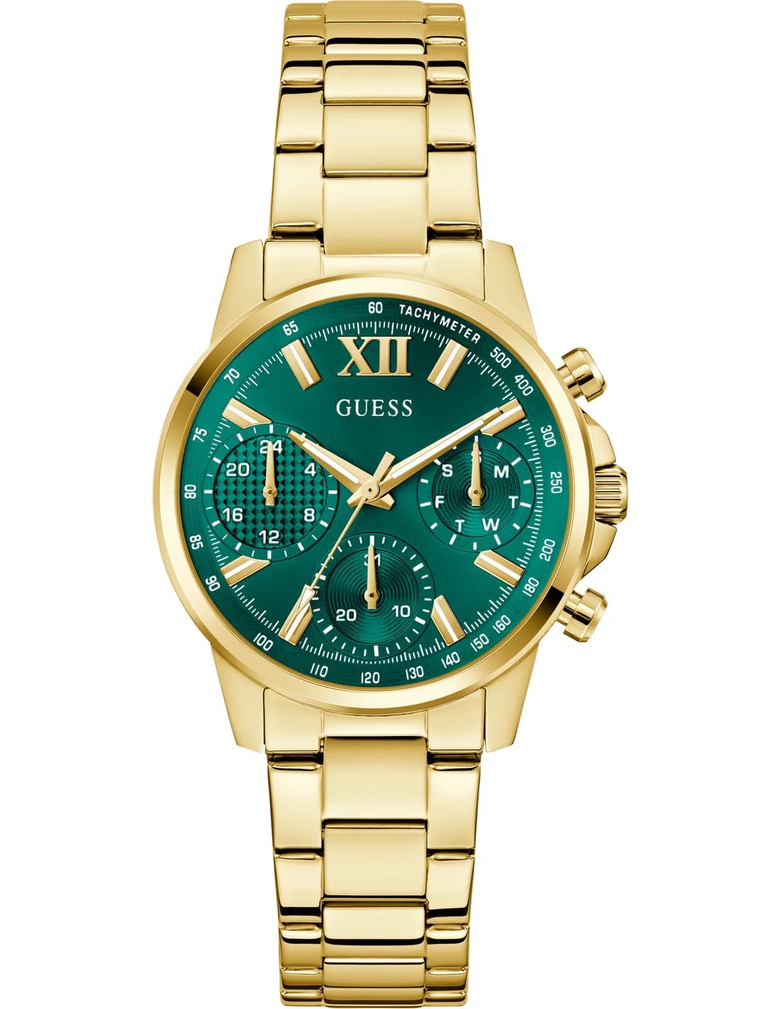 Guess GW0933L6 vue de côté, bracelet acier