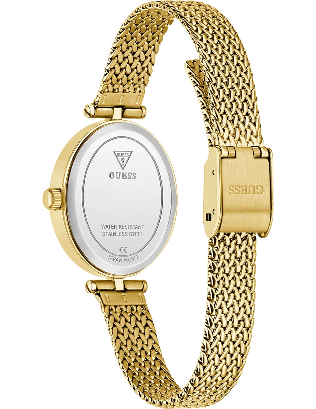 Montre Femme Guess Ruby GW0935L2 cadran vert bracelet maille milanaise vue 4