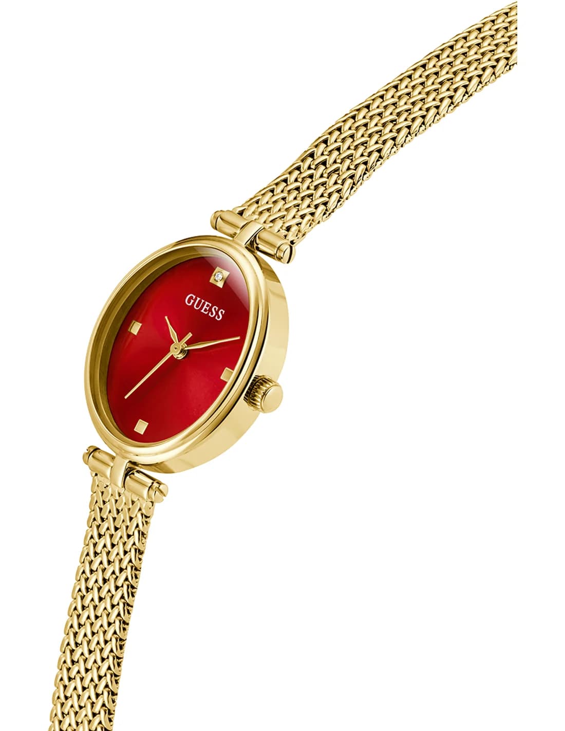Montre Guess GW0935L4 femme détail cadran rouge