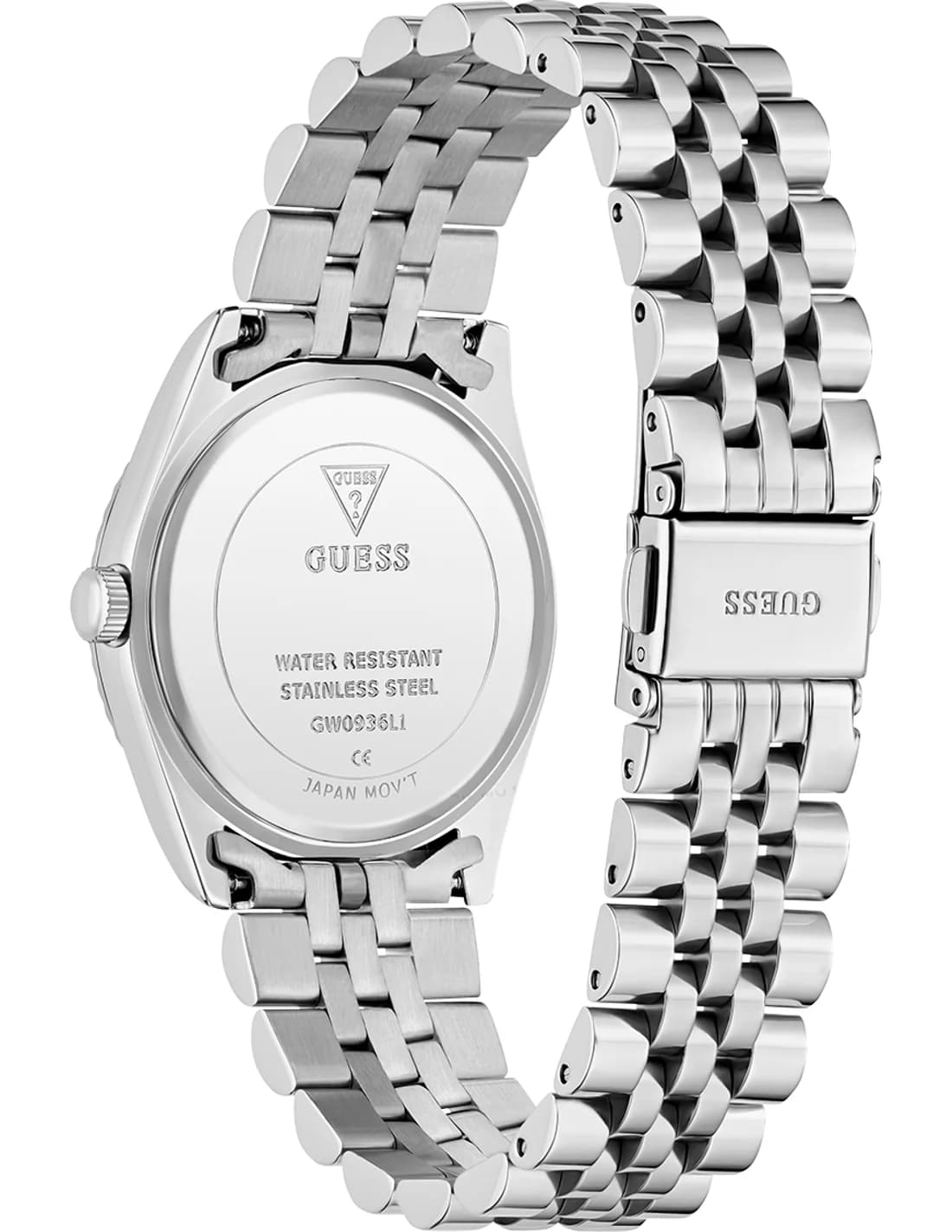 Guess GW0936L1 côté fond de boîtier argent