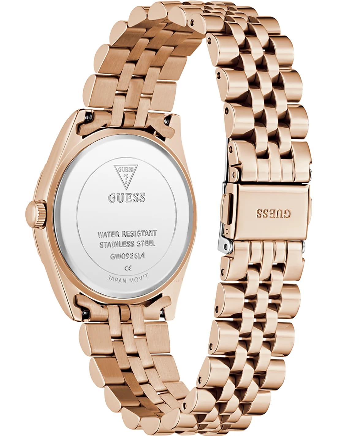 Guess GW0936L4 côté fond de boîtier or rose