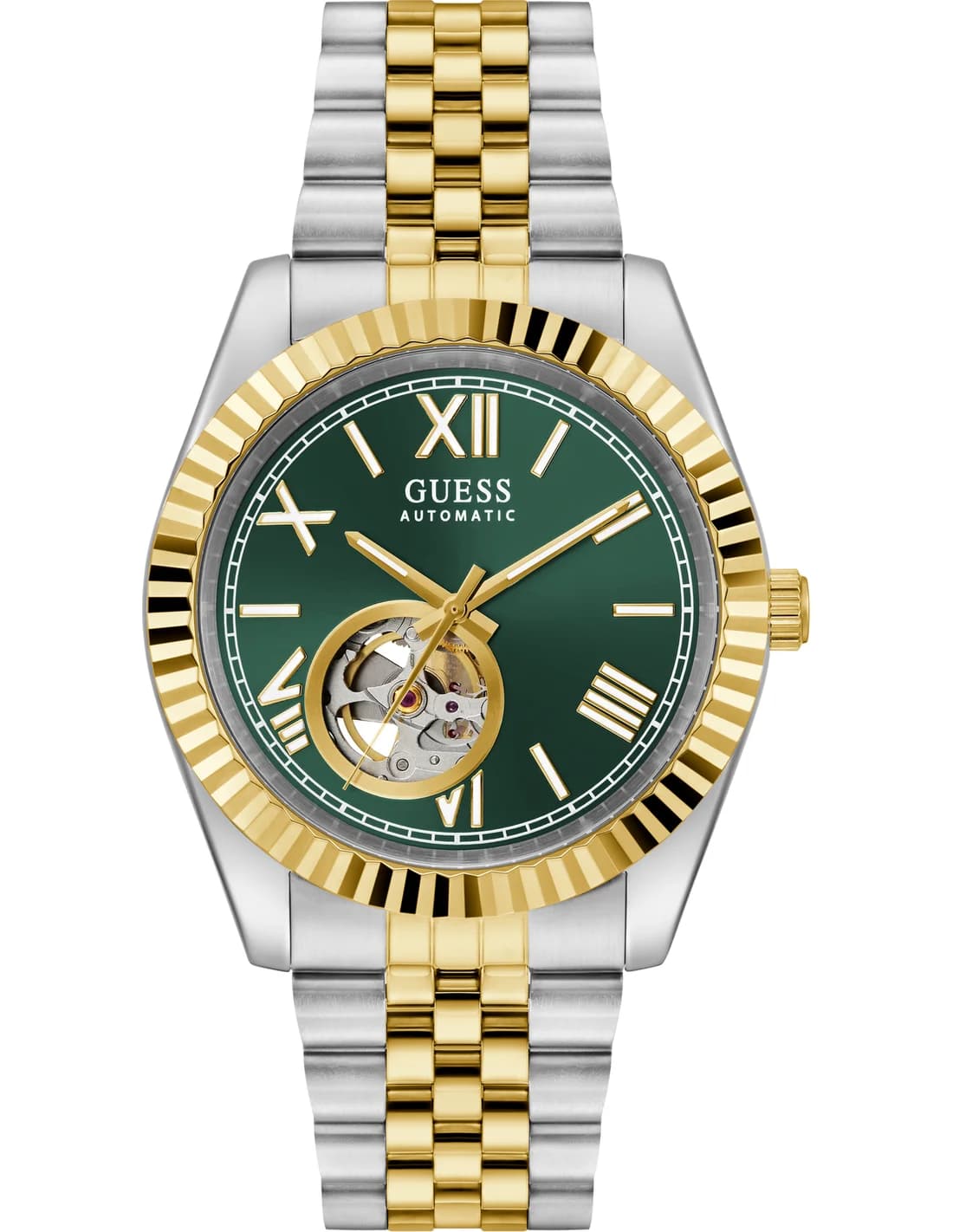 Guess GW0984G4 vue de côté, bracelet acier