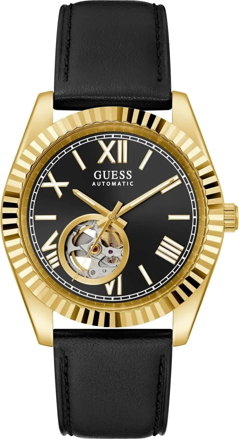 Montre Guess GW0985G2 homme cadran noir bracelet cuir