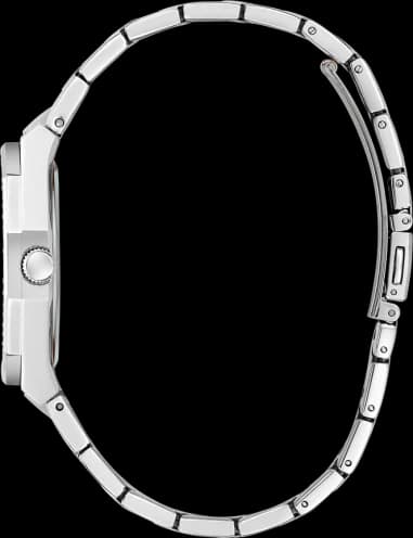 Gros plan sur le cadran bleu de la Guess GW0770L1