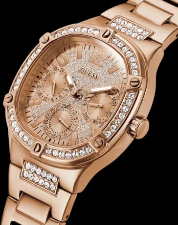 Montre Guess GW0558L3 femme détail cadran or rose