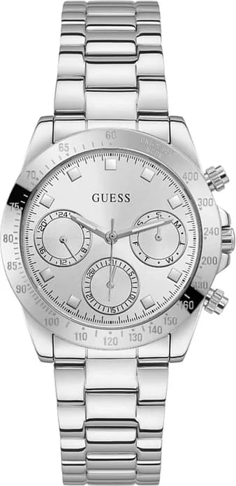 Guess Eclipse GW0314L1 — montre femme acier argent — cadran épuré 38mm