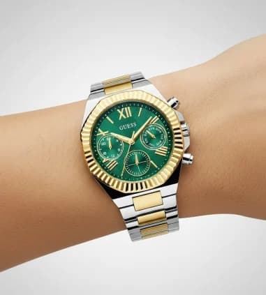 Montre Guess GW0769L4 femme détail bracelet acier