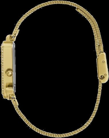Gros plan sur le cadran or de la Guess GW0508L2
