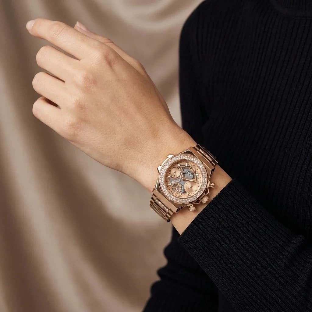 Maillons et fermoir du bracelet acier, Guess GW0552L3