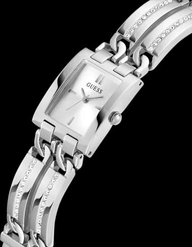 Montre Femme Guess GW0668L1 Acier Argenté Boîtier Carré Cristaux vue 2