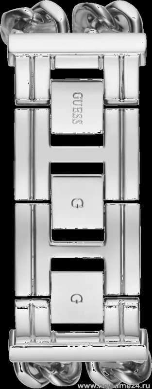 Gros plan sur le cadran argent de la Guess GW0294L1