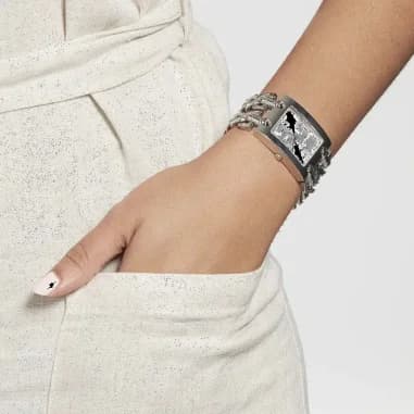 Guess GW0294L1 côté fond de boîtier argent