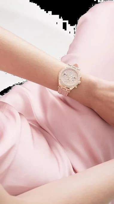 Montre Guess GW0407L3 femme détail bracelet silicone