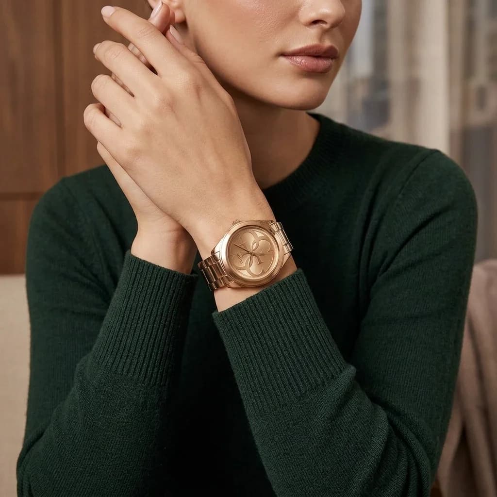 Guess W1082L3 G-Twist Rose Gold Stainless Steel Women's Watch vue 6
