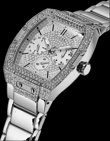 Montre Guess GW0094G1 détail cadran argent