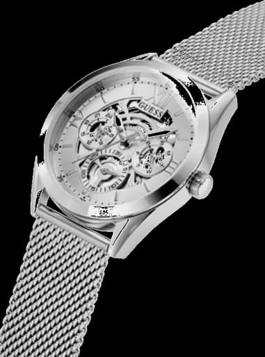 Montre Guess GW0368G1 homme détail cadran argent