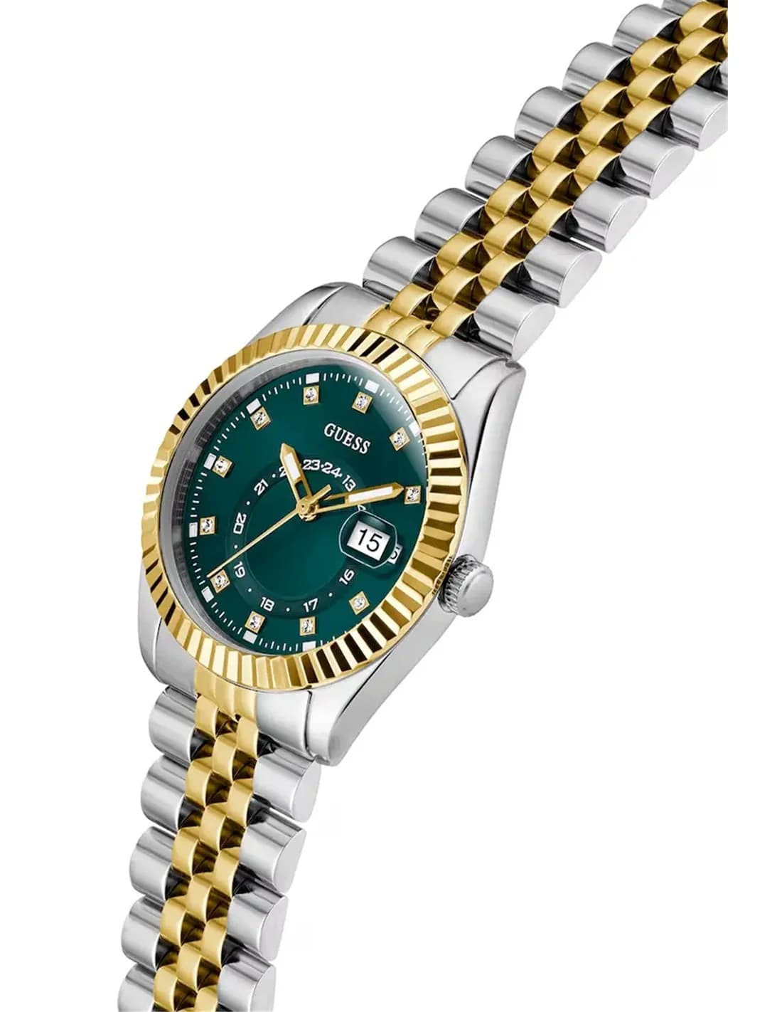Guess GW0936L3 vue de côté, bracelet acier