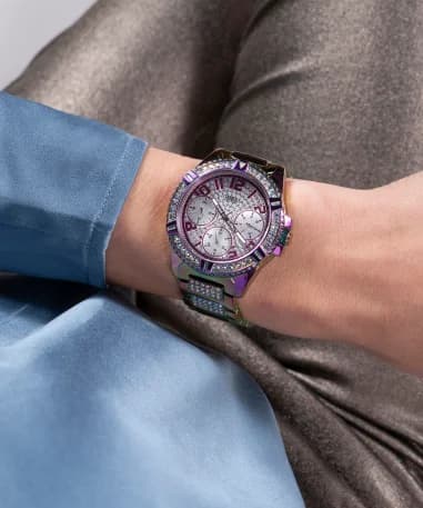 Montre Guess GW0044L1 femme détail bracelet acier
