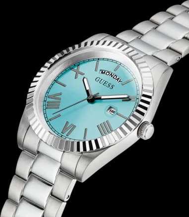 Montre Guess GW0265G11 homme détail cadran bleu