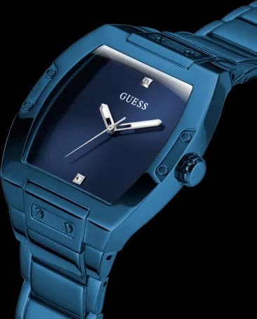 Montre Guess GW0387G4 homme détail cadran bleu