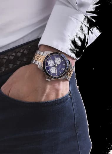 Montre Guess W1107G3 homme détail bracelet acier