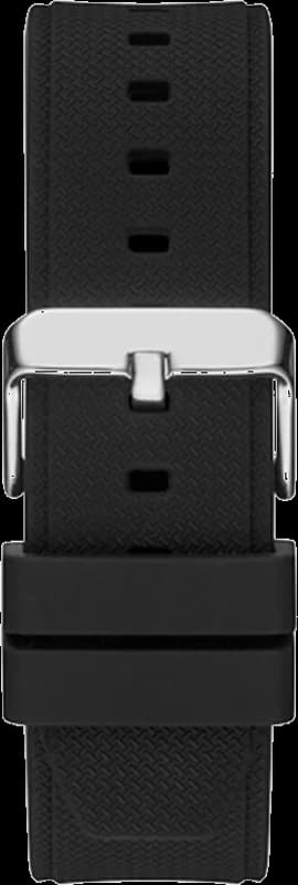 Montre Homme Guess Third Gear GW0334G1 bracelet silicone noir cadran multifonction vue 3
