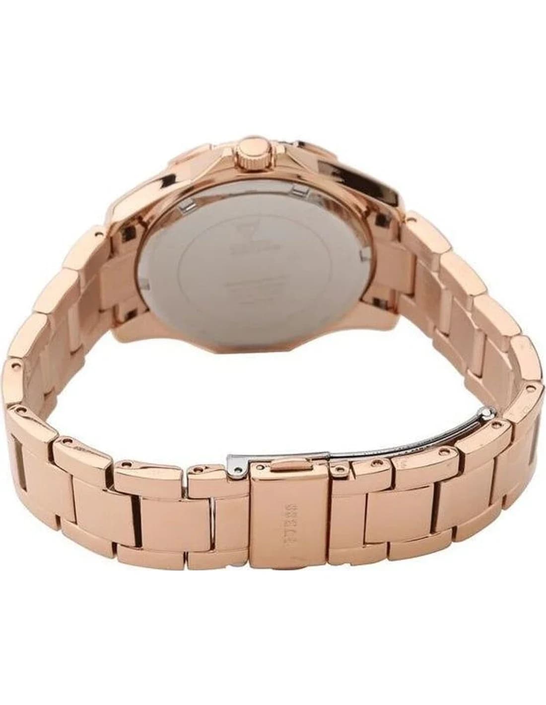 Gros plan sur le cadran noir de la Guess W0231L7