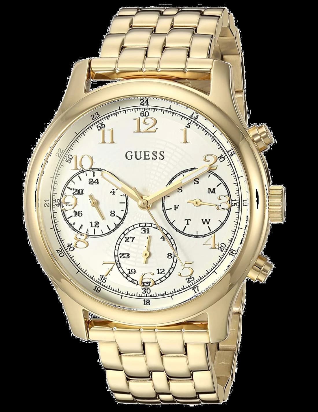 Montre Femme Guess Taylor W1018L2 en acier doré vue 2