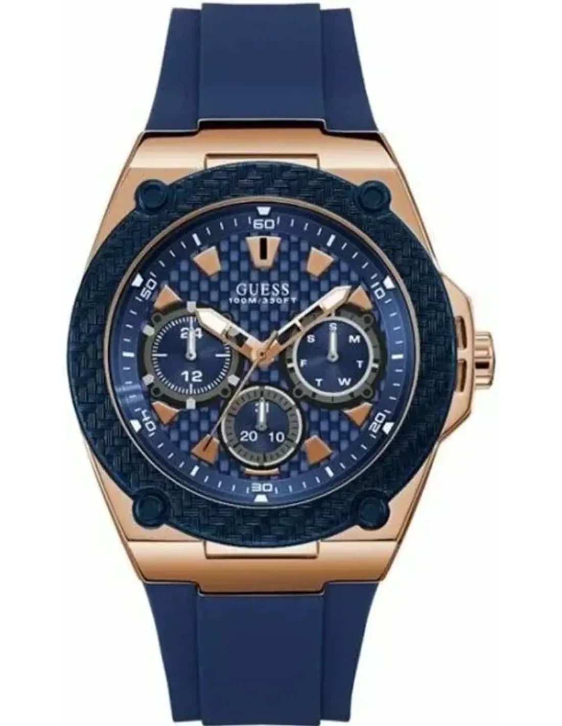 Guess Collection W1049G2 vue de côté, bracelet silicone